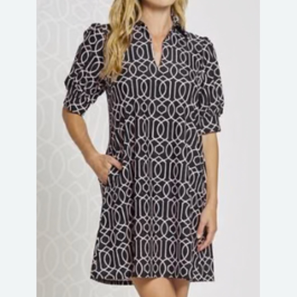 JUDE CONNALLY Emerson dress in garden gate flamingo